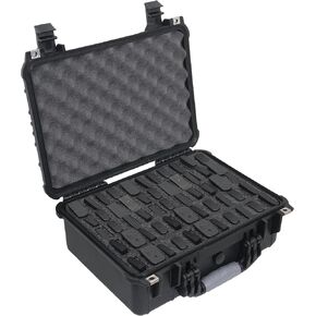 Case Club 55 Pistol Magazine Case, Protective Hard Case, Waterproof & Crushproof, Pressure Valve, Folding Handles & Lockable, Airline Approved