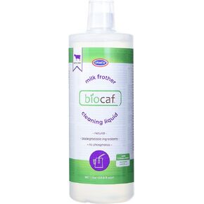 Biocaf Espresso Machine Milk Cleaning Liquid - 1 Liter - Safe Biodegradable Phosphate-Free and Odorless for Auto-Frother, Steam Wands, and Milk Vessels, Such as Steel Pitchers