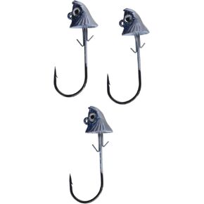 VMC Swimbait Jig (3-Pack), 3/0-Size, 1/4-Ounce, White Finish