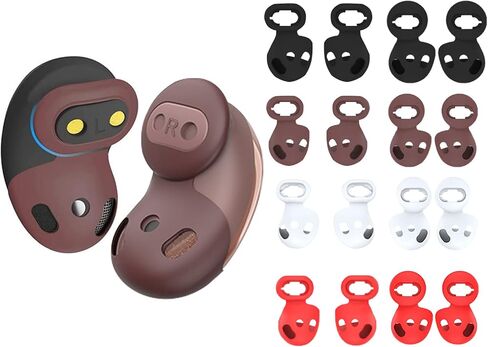 8 أزواج من أغطية الأذن السيليكون البديلة لسماعات Galaxy Buds Live وملحقات رؤوس الأذن المضادة للانزلاق المتوافقة مع Samsung Galaxy Buds Live in Kuwait