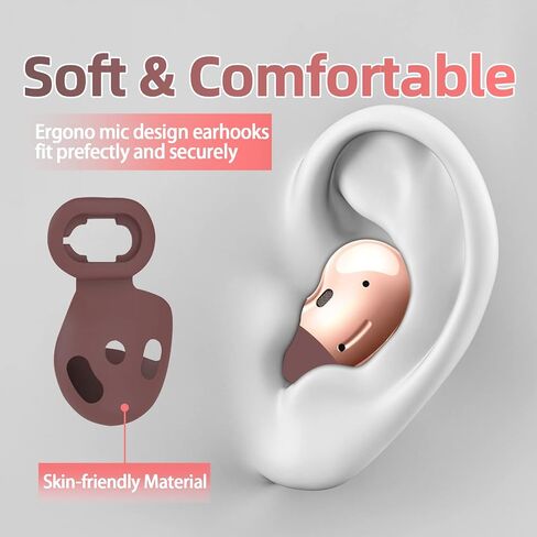 8 أزواج من أغطية الأذن السيليكون البديلة لسماعات Galaxy Buds Live وملحقات رؤوس الأذن المضادة للانزلاق المتوافقة مع Samsung Galaxy Buds Live in Kuwait