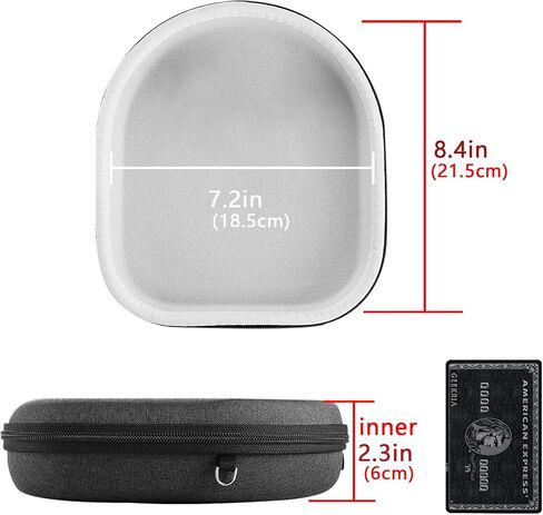 Geekria Shield Headphones Case Compatible with JBL JBL Tune 770NC, Tune 760NC, Tune 750NC, Tune 720BT, Live 770NC Case, Replacement Hard Shell Travel Carrying Bag with Cable Storage (Dark Grey) in Saudi Arabia
