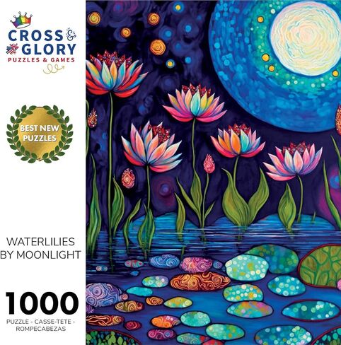 Dragonfly Dreams: Koi & Lilies Adventure من Cross & Glory - أحجية ممتازة مكونة من 1000 قطعة، منشار بانوراما فريد من نوعه بطابع الطبيعة، فن نابض بالحياة وصديق للبيئة، مثالي لعشاق الألغاز in Kuwait
