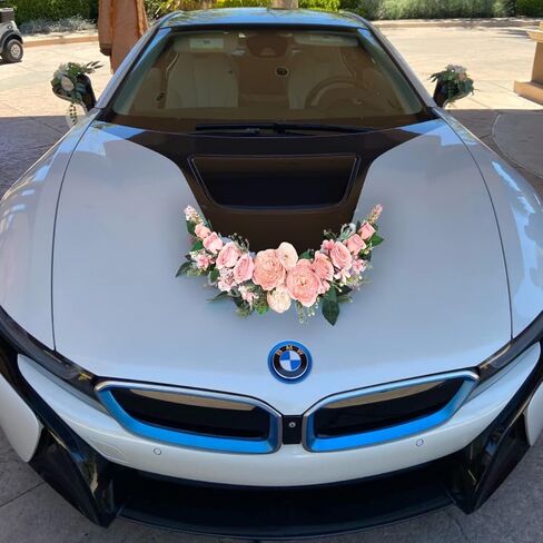 Wedding Arch Flowers, Artificial Floral Swags, 27" Decorative Swag, Artificial Flower Swag for Door Wedding Party Wall Home Decor (Champagne) in Saudi Arabia