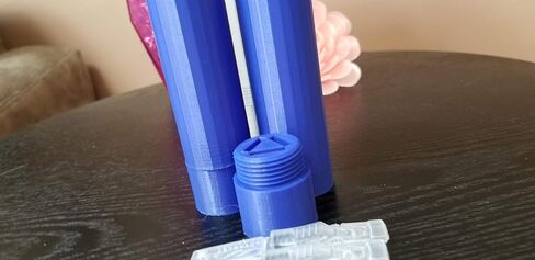 حاملات قوارير قطرة العين للسفر - غطاء لولبي، يحمل 3 قوارير - (2) عبوة - حجمان (قصير وطويل) - Znet3D (أسود، قصير) in Kuwait