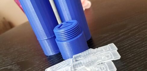 حاملات قوارير قطرة العين للسفر - غطاء لولبي، يحمل 3 قوارير - (2) عبوة - حجمان (قصير وطويل) - Znet3D (أسود، قصير) in Kuwait