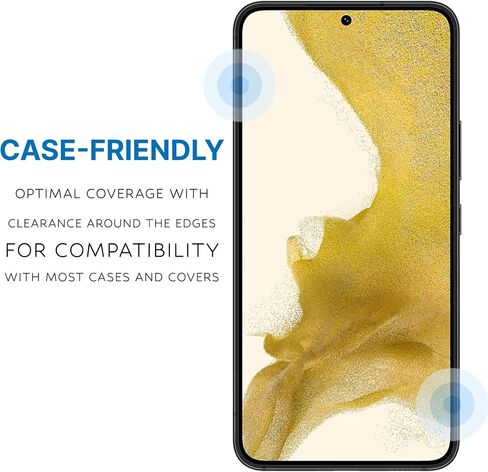 Inskin Tempered Glass Screen Protector for Samsung Galaxy S22 Plus 5G 6.6 inch [2022] - Ultimate 2+2 Set with Camera Lens Guard and Auto Alignment Tray - Ultra HD, Plasma Coating, Case Compatible in Kuwait