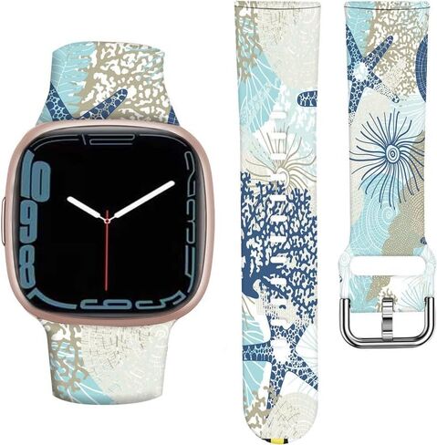 ANDRIU Compatible with Versa 4/Versa 3 Band for Women Girl, Cute Fadeless Replacement Sport Band Strap for Versa 4/Versa 3 Smartwatch in Saudi Arabia