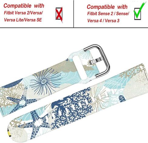 ANDRIU Compatible with Versa 4/Versa 3 Band for Women Girl, Cute Fadeless Replacement Sport Band Strap for Versa 4/Versa 3 Smartwatch in Saudi Arabia