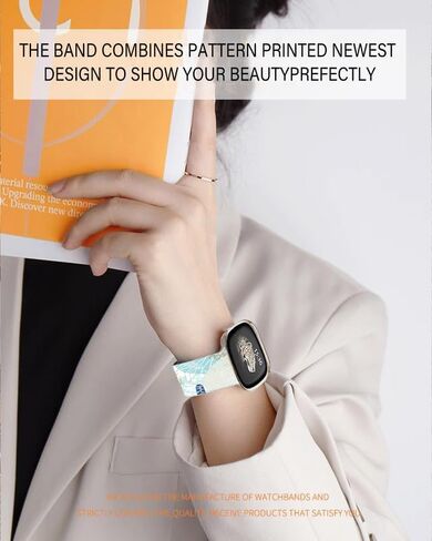 ANDRIU Compatible with Versa 4/Versa 3 Band for Women Girl, Cute Fadeless Replacement Sport Band Strap for Versa 4/Versa 3 Smartwatch in Saudi Arabia