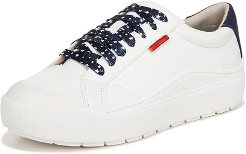 Dr. Scholl's Womens Time Off Sneaker White Smooth 9 W in Saudi Arabia