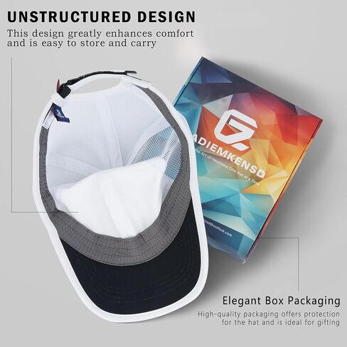 GADIEMKENSD Unstructured Sports Caps Fashion Truck Hat with Breathable Back, UPF50+ Elastic Fabric, Ear-Friendly Design in Saudi Arabia