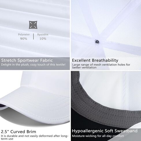 GADIEMKENSD Unstructured Sports Caps Fashion Truck Hat with Breathable Back, UPF50+ Elastic Fabric, Ear-Friendly Design in Saudi Arabia