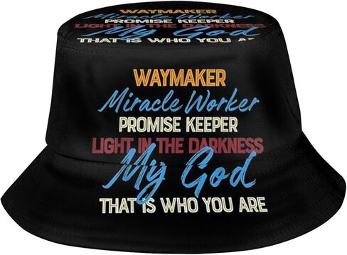 Jesus Bucket Hat Fashion Sun Hat Unisex Beach Hat Fisherman Hat Outdoor Christian Hat in Kuwait