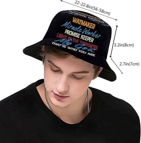 Jesus Bucket Hat Fashion Sun Hat Unisex Beach Hat Fisherman Hat Outdoor Christian Hat in Kuwait