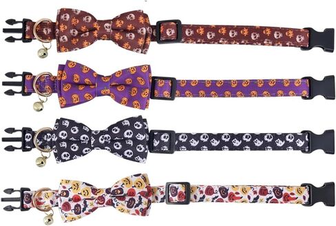 طوق الكلب في عيد الشكر مع عباد الشمس وجرس الخريف، أطواق الحيوانات الأليفة القابلة للتعديل للكلاب (اليقطين، صغير) in Kuwait