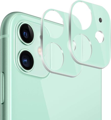 (عبوتان) واقي عدسة كاميرا iPhone 11، غطاء شاشة عدسة كاميرا من الزجاج المقوى BASE MALL مقاوم للغبار 9H لهاتف iPhone 11 6.1 بوصة، مضاد للخدش، ومضاد للكسر (أخضر) in Saudi Arabia