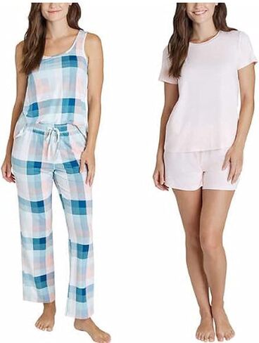Eddie Bauer Women 4-Piece Pajama Set (as1, alpha, m, regular, regular, Orchid) in Saudi Arabia
