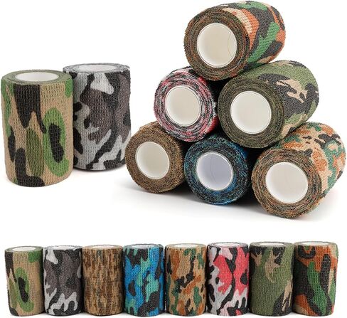 Self Adhesive Bandage Wrap, 8 Pack Bandage Wrap, 3" X 5 Yards Vet Wrap, Elastic Bandage Wrap, Vet Wrap for Horses, Dogs, Pets, Breathable Tape Bandage Cohesive Bandage Wrap for Sports, Wrist, Swelling in Saudi Arabia