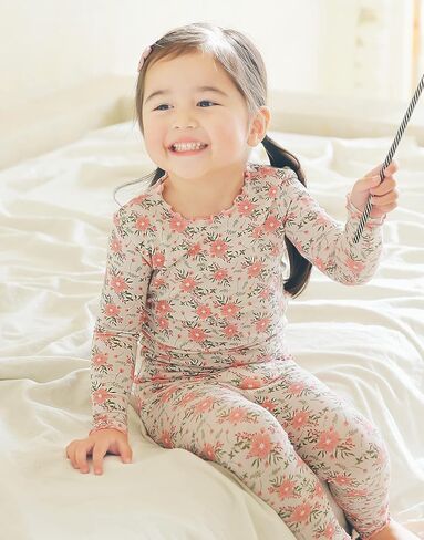 VAENAIT BABY الرضع الصغار الأولاد ملابس نوم مشروط بأكمام طويلة بيجامات Pjs 4 قطع مجموعة ضلع متماسكة أزرق + كاكي M in Kuwait