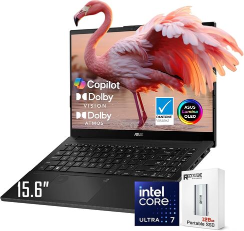 ASUS 2024 Vivobook 15 AI Laptop, 15.6" OLED Displa, Core Ultra 7 155H (>i7-13700H), NVIDIA GeForce RTX 3050, Copilot PC, Backlit Keyboard, Dolby Atmos, Windows 11 Home, Grey(24GB DDR5 RAM | 1TB SSD) in Saudi Arabia