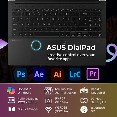 ASUS 2024 Vivobook 15 AI Laptop, 15.6" OLED Displa, Core Ultra 7 155H (>i7-13700H), NVIDIA GeForce RTX 3050, Copilot PC, Backlit Keyboard, Dolby Atmos, Windows 11 Home, Grey(24GB DDR5 RAM | 1TB SSD) in Saudi Arabia