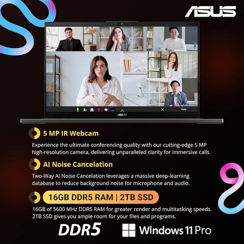 ASUS 2024 Vivobook 15 AI Laptop, 15.6" OLED Displa, Core Ultra 7 155H (>i7-13700H), NVIDIA GeForce RTX 3050, Copilot PC, Backlit Keyboard, Dolby Atmos, Windows 11 Home, Grey(24GB DDR5 RAM | 1TB SSD) in Saudi Arabia
