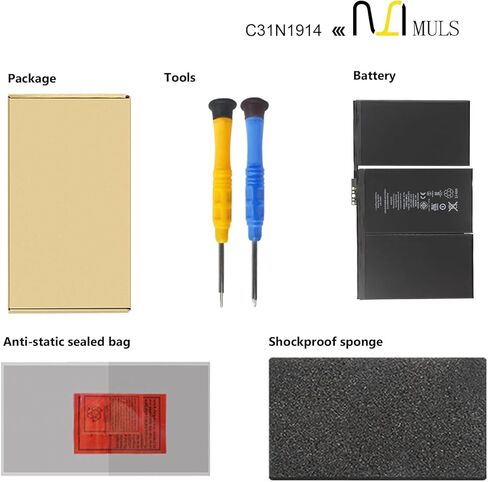 استبدال بطارية الكمبيوتر المحمول MULS C31N1914 لجهاز Asus ZenBook 13 UX425UG ZenBook 14 Ultralight UX435EAL ZenBook 14 UX435EA UX435EG UM425QA E410MA UX435EAL-1WIPS511 Series 0B200-03730100 63Wh 11.61V in Saudi Arabia