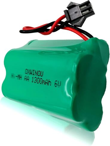 6V 1300mAh Ni-MH AA Rechargeable Battery Pack with SM 2P Plug for Toys, Lighting and Electric Tools SMP AA5SW Outdoor Motion Light (1-Pack) in Saudi Arabia