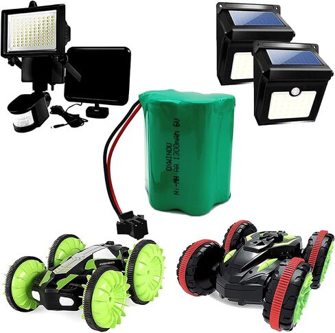 6V 1300mAh Ni-MH AA Rechargeable Battery Pack with SM 2P Plug for Toys, Lighting and Electric Tools SMP AA5SW Outdoor Motion Light (1-Pack) in Saudi Arabia