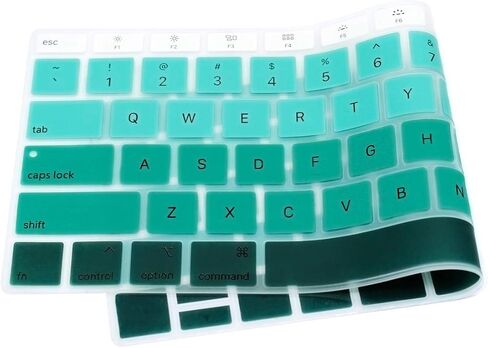 HRH Silicone Keyboard Cover Skin for MacBook Air 13 Inch 2018 Release A1932 with Retina Display and Touch ID USA Layout,Rainbow in Kuwait