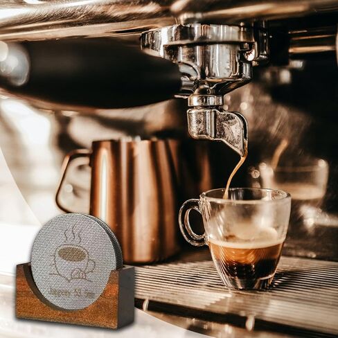 2 Packs 53.5mm Espresso Puck Screen with Stand, Reusable Coffee Filters Compatible with Breville Barista 54mm Portafilter Basket, 1.7mm Thickness 150μm 316 Stainless Steel Espresso Machine Accessories in Saudi Arabia