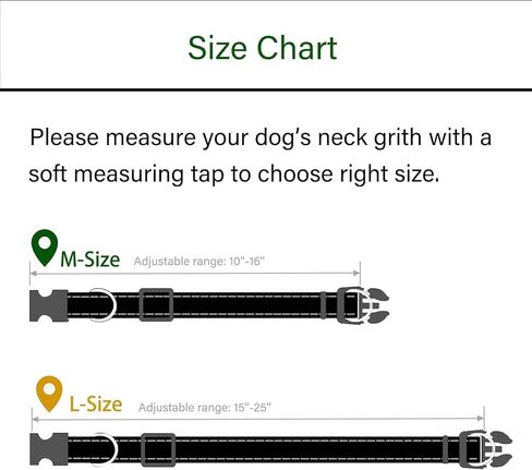 Adjustable Reflective Nylon Dog Collar with Quick Release Buckle and 2 Loops for Medium Large Dogs（Red M） in Kuwait