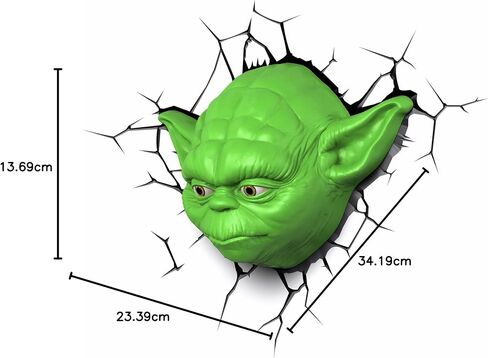 3D Light FX Star Wars Yoda Face 3D Deco LED Wall Light in Saudi Arabia