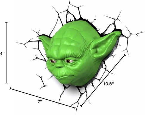 3D Light FX Star Wars Yoda Face 3D Deco LED Wall Light in Saudi Arabia