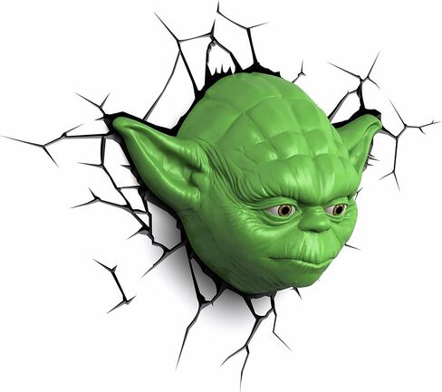 3D Light FX Star Wars Yoda Face 3D Deco LED Wall Light in Saudi Arabia