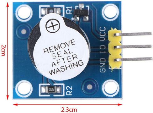 قطعتان من وحدة صفارة مكبر الصوت النشطة لـ Arduino تعمل مع لوحات Arduino الرسمية HF in Saudi Arabia