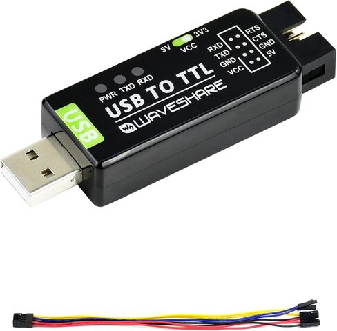Industrial USB TO TTL Converter Board, with Original FT232RNL Better Stability&Compatibility, Embed Resettable Fuse ESD/IO Protection Diodes Compatible with Mac Linux Android WinCE Win7/8/8.1/10/11 in Kuwait