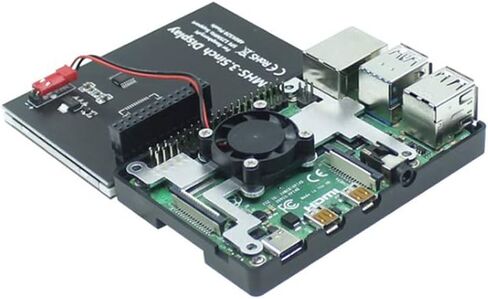 وحدة شاشة لمس TFT مقاس 3.5 بوصة بدقة 50 هرتز وشاشة LCD بدقة 320 × 480 مع حافظة ABS وقلم لمس ومروحة تبريد متوافقة مع Raspberry 4B Pi4 in Saudi Arabia
