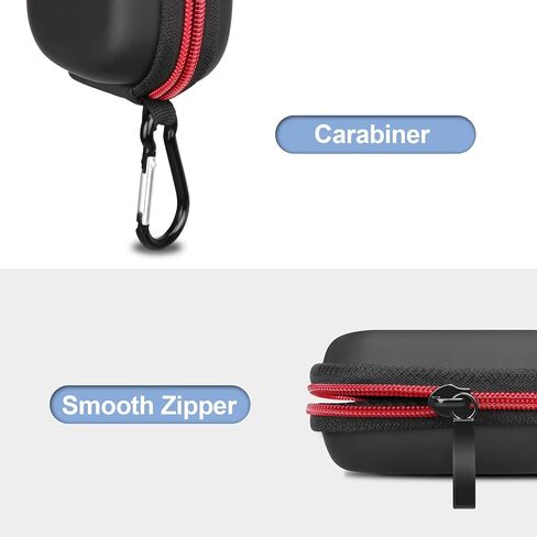 حقيبة حمل BOVKE لهاتف Sony WF-1000XM5 سماعات أذن بلوتوث لاسلكية بخاصية إلغاء الضوضاء، جيب إضافي لكابل الشحن وأطراف سماعات الأذن، أسود in Kuwait