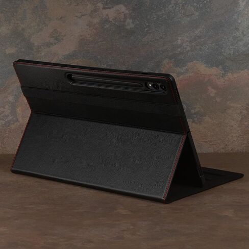 حافظة جلدية TORRO متوافقة مع هاتف Samsung Galaxy Tab S10/S9 Ultra - حافظة جلدية فاخرة لجهاز Galaxy Tab S10/S9 Ultra 2023 مع وظيفة الحامل والاستيقاظ/النوم التلقائي (أسود) in Saudi Arabia