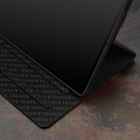 حافظة جلدية TORRO متوافقة مع هاتف Samsung Galaxy Tab S10/S9 Ultra - حافظة جلدية فاخرة لجهاز Galaxy Tab S10/S9 Ultra 2023 مع وظيفة الحامل والاستيقاظ/النوم التلقائي (أسود) in Saudi Arabia