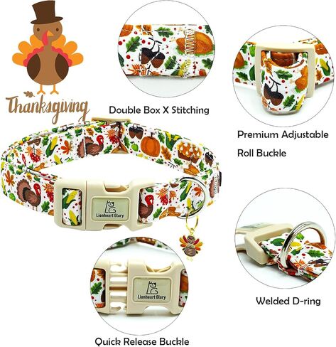 Lionheart glory Easter Dog Collar Colorful Collar for Medium Dog Collars Easter Egg Print Dog Collars Spring Female or Male Pet Gift Adjustable Heavy-Duty Holiday Dog Collar Plastic Buckle in Kuwait