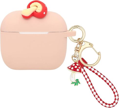 حافظة Wonhibo for Airpods 3 للنساء والفتيات، غطاء Kawaii لطيف لجهاز Airpod 3rd Gen 2021 مع سلسلة مفاتيح (حليب بوبا) in Kuwait