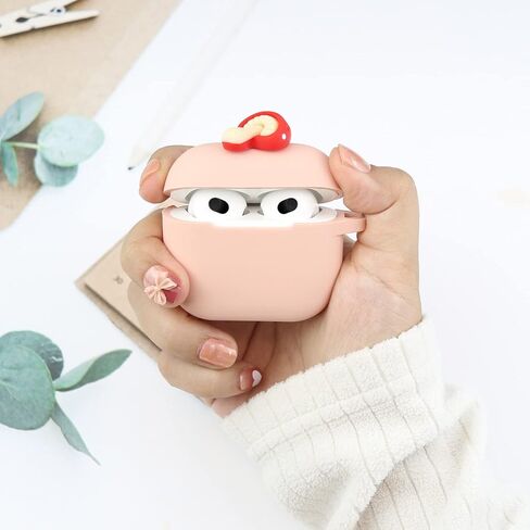 حافظة Wonhibo for Airpods 3 للنساء والفتيات، غطاء Kawaii لطيف لجهاز Airpod 3rd Gen 2021 مع سلسلة مفاتيح (حليب بوبا) in Kuwait