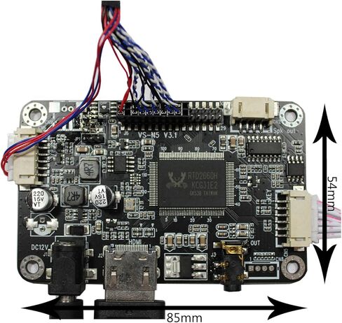 VSDISPLAY 7.8 بوصة 800x300 AA078AA01 500nit IPS شاشة LCD صغيرة واسعة ولوحة تحكم HDMI in Kuwait