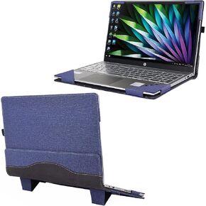 Honeymoon Case Cover for Samsung Galaxy Book3 360 & Galaxy Book2 360/2 Pro/2 Pro 360 & Galaxy Book Pro/Pro 360/S/Ion 13.3 inch with Kickstands,PU Leather Protective Stand Case Cover,13.3-Blue