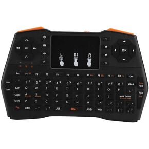 ASHATA Mini Keyboard,2.4G Mini QWERTY Keyboard Multi-Point Touchpad 3 DPI Handheld Keypad High-Sensitivity touchpad for Windows 98/2000/XP/Vista/7/8