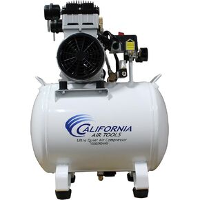 California Air Tools 10020CHAD Ultra Quiet & Oil-Free 2.0 Hp, 10.0 Gal. Steel Tank Air Compressor with Auto Drain Valve