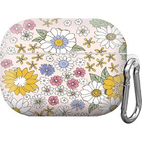 Compatible with Airpod pro 2nd/1st Generation Case Cover with Keychain Cute Pattern Hard & Anti Slip Cover for Men Women & Girls (Boho cactuse)